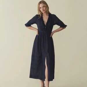 Doen Rosabella Dress in Adriatic navy